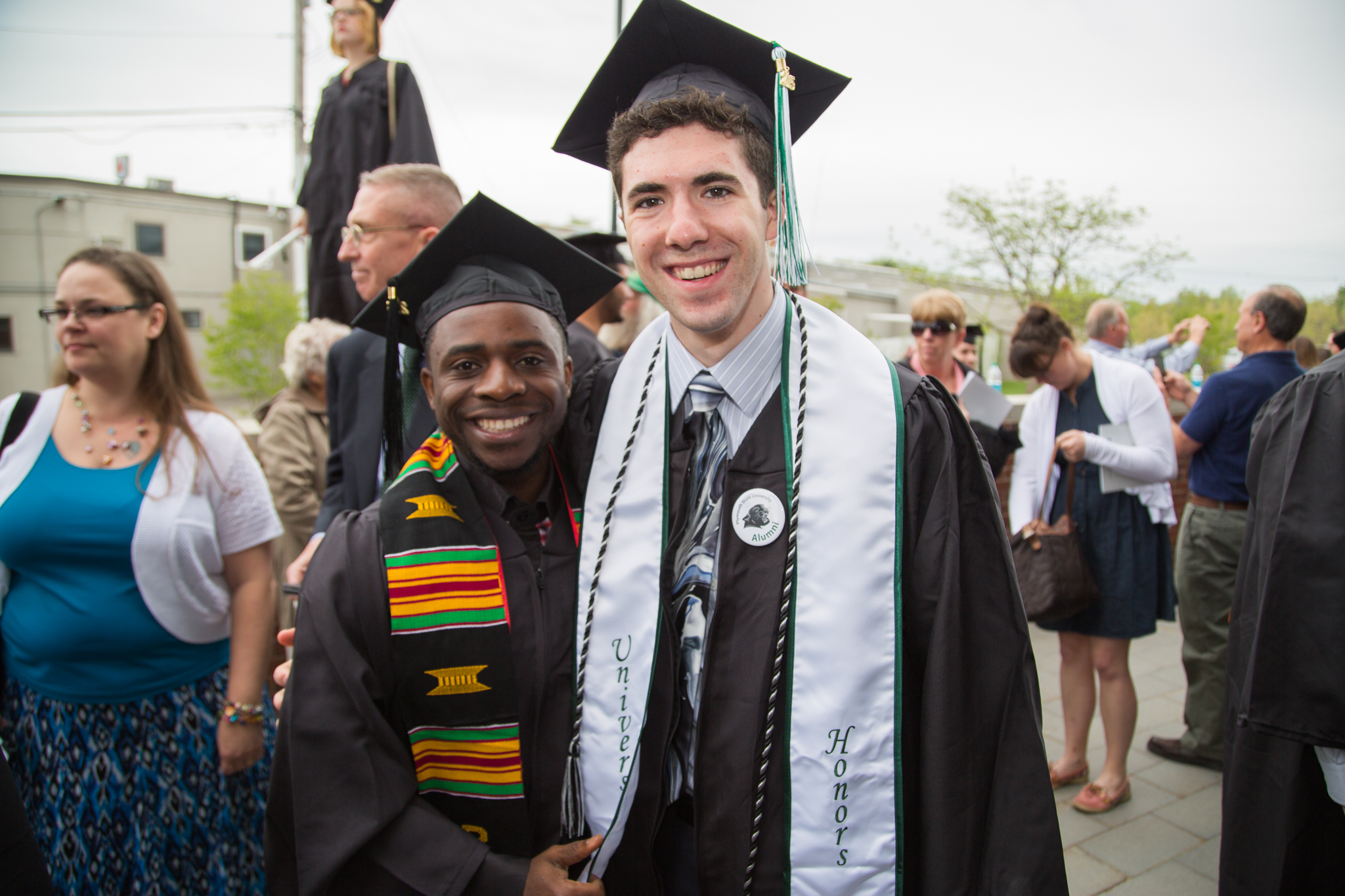 Graduates were all smiles at the 144th Commencement ceremony. Kaleb Hart ’11 photo.