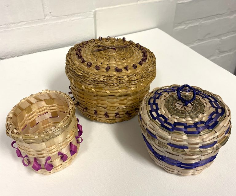 Basket Making and Ash Pounding Demonstrations with Annette and Luc Nolett