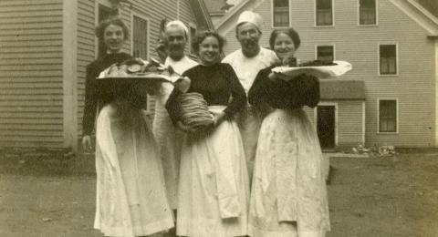 Balsams Hotel employee photo album, circa 1913-1917