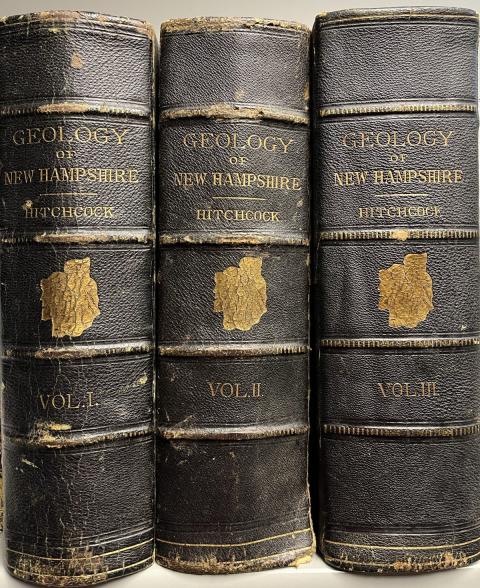 Geology of New Hampshire book spines