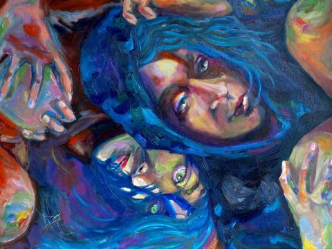 Alison Alberta, "Intuition", Oil on Canvas.