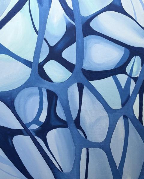 Michaela Larkin, "Untitled", Acrylic on Canvas.