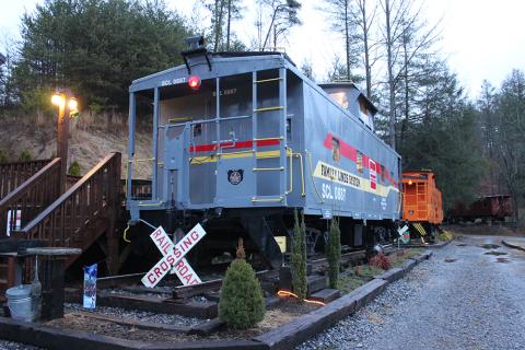 Riding the Rails, Seaboard Coastline Caboose Clyde, North Carolina