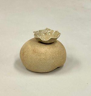 Untitled I, Sue Tucker. Stoneware Base; Porcelain “Shell”. 2001.