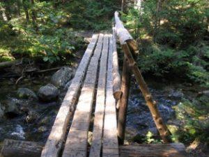 Footbridge over Gorge Brook on Mount Moosilauke