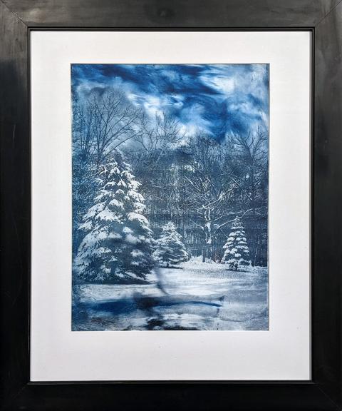 "Mid-Winter Snow" Christian Slater, Printmaking/Intaglio on Rice Paper, Level D