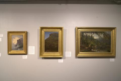 Exhibition view of items related to hotels in Old Man Mountain