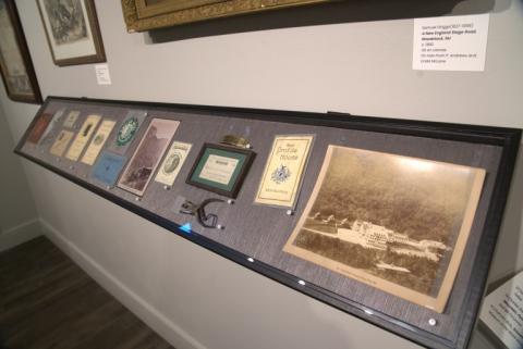 Exhibition view of items related to hotels in Old Man Mountain