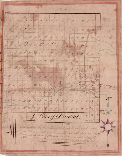 Durand, plan of circa 1820 e