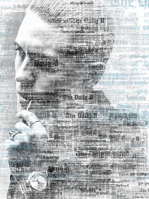 "newspaper brush effect" Nathan Simmons, Digital Art, Level C