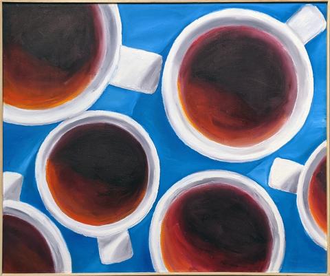 "Rose Tea" Kaitlyn Robicheau-Hall, Oil Paint, Level C