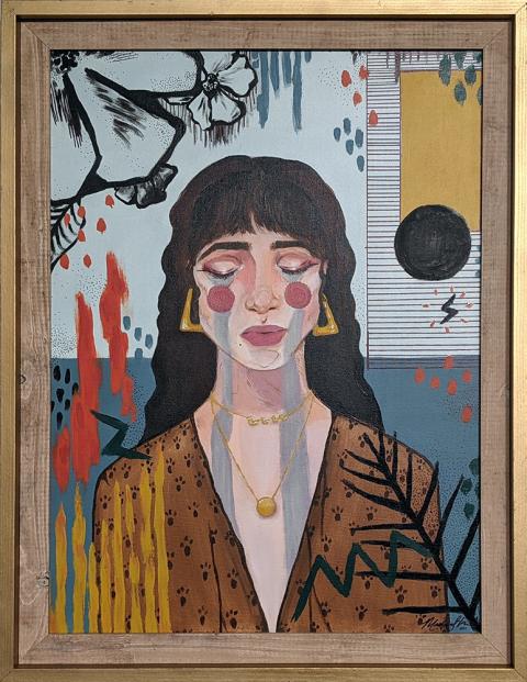 "Let it out" Madison Stewart, Acrylic Paint, Independent