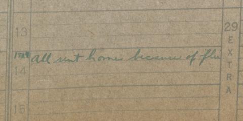 Plymouth State in 150 1920s scrapbook item