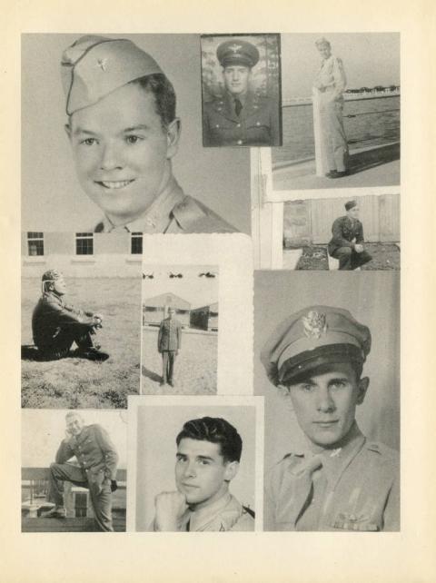 Plymouth State in 150 Objects exhibition 1940s WW2 collage