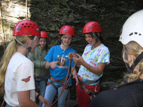 Plymouth State in 150 Objects exhibition 2000s youth rock climbing class