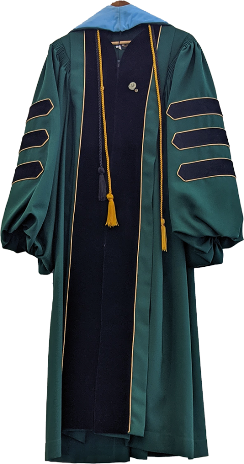Plymouth State in 150 Objects exhibition 2010s doctoral robe