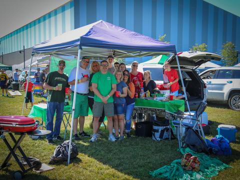 Plymouth State in 150 Objects exhibition 2010s homecoming tailgaiting groups