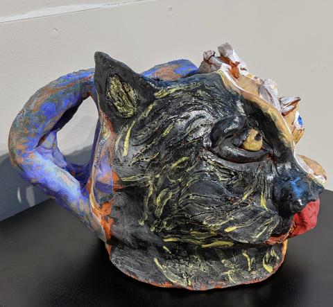 "Moon and The Wolf" Kevin Thomas, Ceramic, Level B