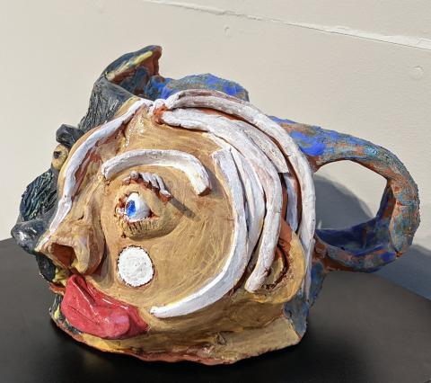 "Moon and The Wolf" Kevin Thomas, Ceramic, Level B