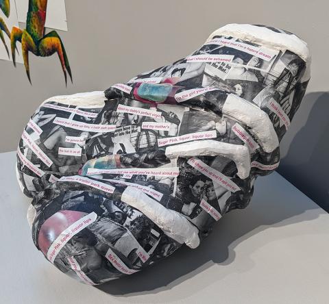 "Confined" Erin Gaumond, Plaster, Collage, Level B