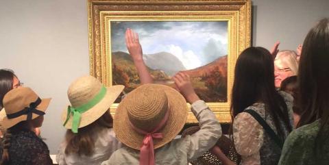 Children at the Museum of the White Mountains