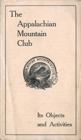 Pamphlet describing the mission and activities of the Boston-based Appalachian Mountain Club