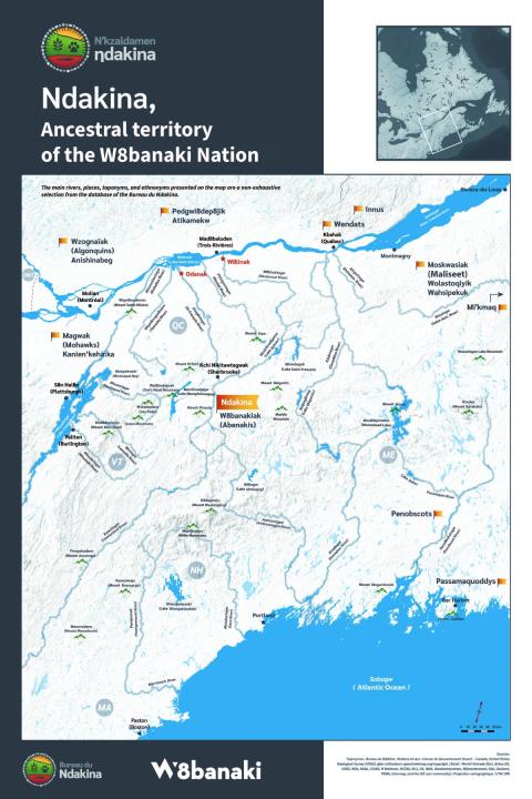 Ndakina territory map
