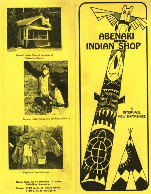 Abenaki Indian Shop flyer