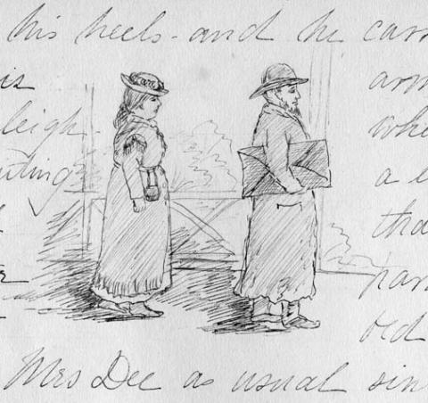 Detail drawing from journal 'The Excursion" 1884