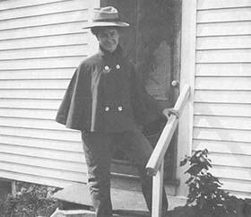 Ida Rachel Butterfield in her “”regulation”” outfit in 1904.