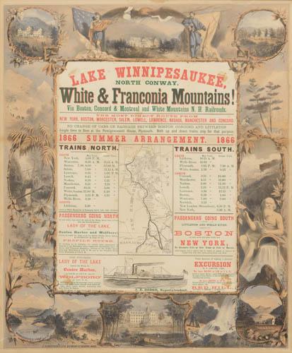 Lake Winnipesaukee North Conway White and Franconia Mountains Railroad Schedule
