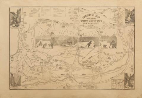 Map of the White Mountains 1852