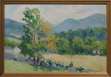Elizabeth G. Jewell. Mountain Landscape 1. Oil on canvas