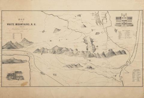 Map of the White Mountains 1852