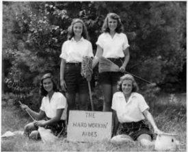 Four women at camp Onaway.