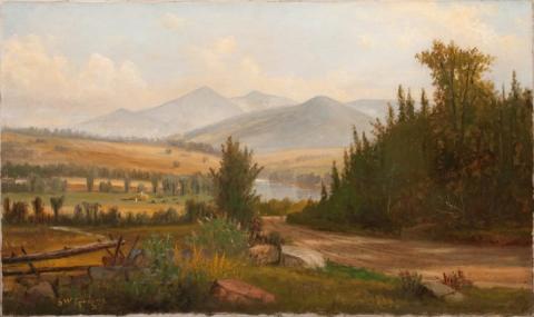 Haying in the Pemigewasset Valley, Samuel W. Griggs, oil on canvas, undated, 18 X 30 Private Collection