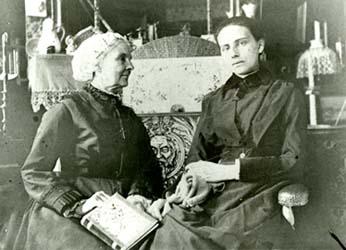 Lucia Cook Pychowska and Marian Pychowska, c. 1885.