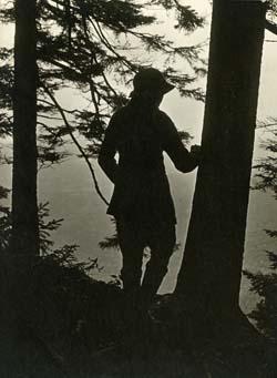 Mrs. F on the Basin Rim North Chatham NH, September 17, 1920.