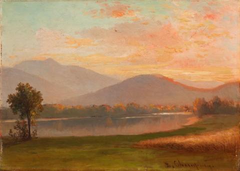 Saco River at Sunset, Benjamin Champney painting