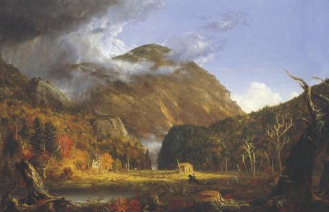 Thomas Cole, “A View of the Mountain Pass called the Notch of the White Mountains (Crawford Notch)’, 1839,