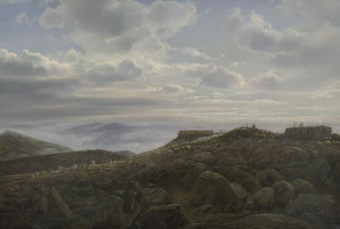 Summit of Mount Washington oil painting