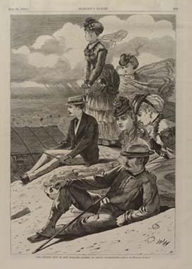 Winslow Homer, The Coolest Spot in New England—Summit of Mt Washington. Harper’s Bazaar, Vol. III, July 23, 1870. Wood engraving.