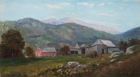 Valley Floor: Fields – Perkins Farm, painting by Frank Shapleigh