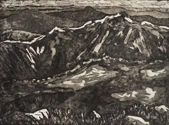 Blair Folts, Lions Head, 5/7, 1992. Lithographic print