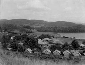 Historic photo of Squam Lake camp