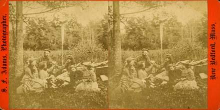 New Bedford House. Stereoview card image