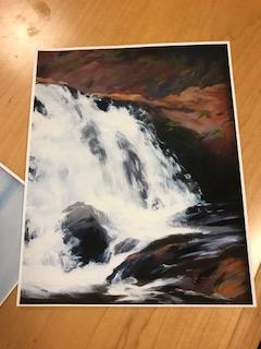 the waterfall