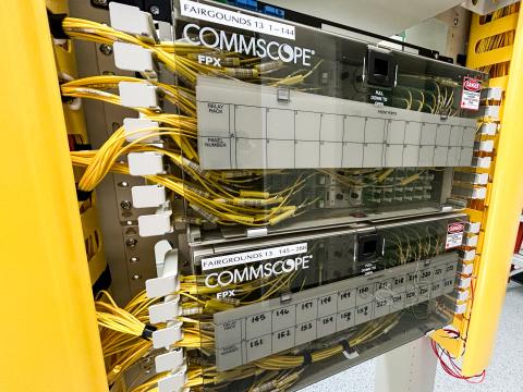 A photograph of modern broadband equipment.