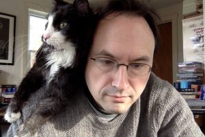 photo of Matt with cat