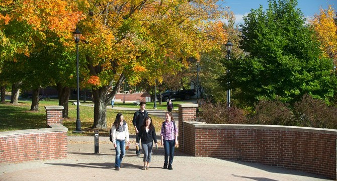 Students on campus